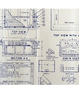 1963 Railroad Bangor Aroostook 24 Cell Battery Box Blueprint J14 DWDD13 - $134.99