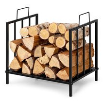 18&quot; Firewood Log Rack Indoor &amp; Outdoor Heavy Duty Storage Holder for Fir... - £50.99 GBP