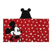 Disney Mickey Mouse Costume Hooded Character Alphabet Towel, 25&quot; X 50&quot; - $418.86 MXN