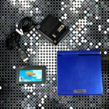 Nintendo Blue Gameboy Advance GBA SP AGS-001 Handheld System Console Cor... - $79.46