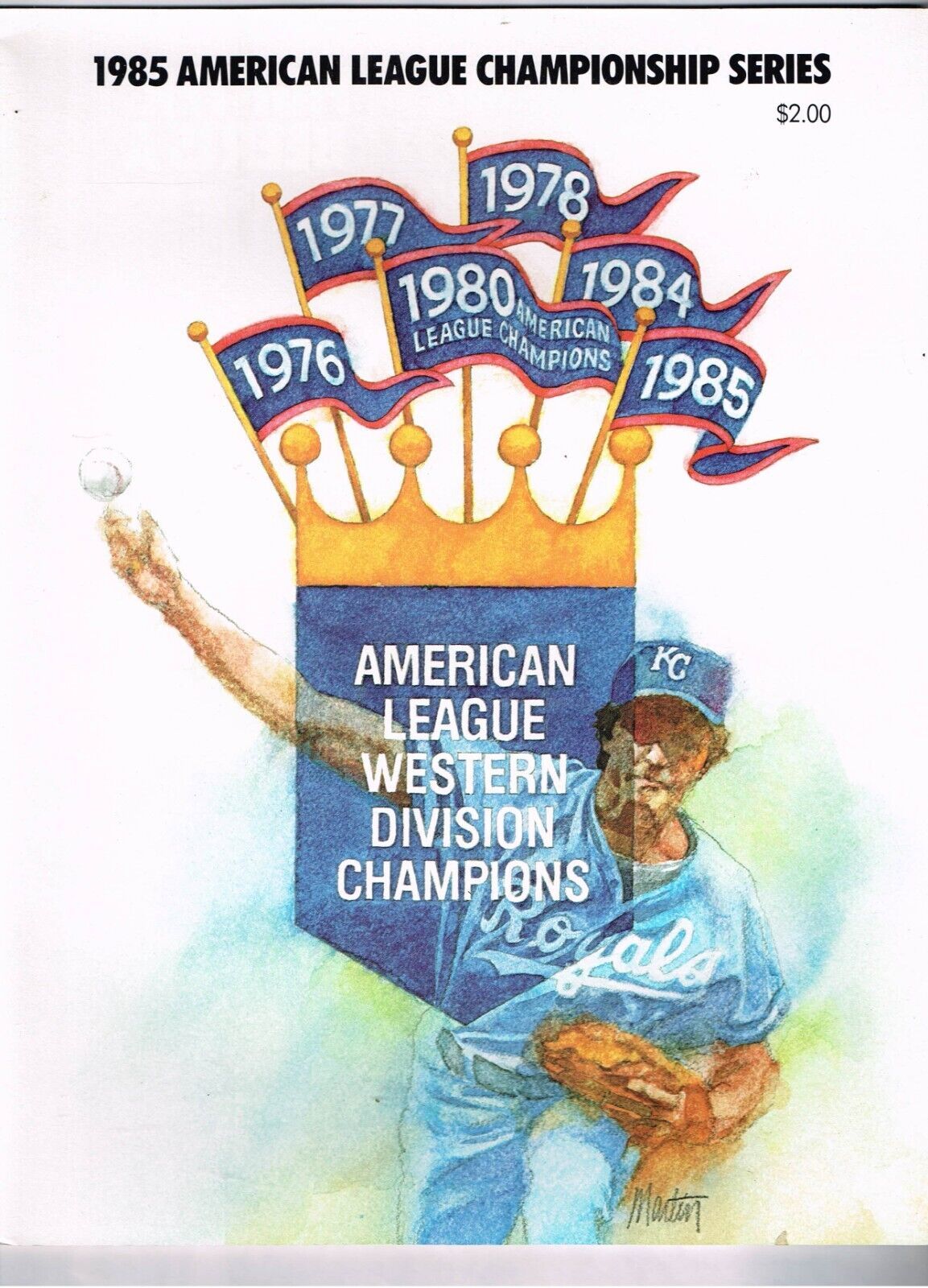 Primary image for 1985 ALCS Game program Toronto Blue Jays @ Kansas City Royals George Brett MVP