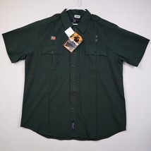  5.11 Tactical Shirt Mens XL Green B-Class Patrol EMS Duty Uniform Short Sleeve - £23.63 GBP