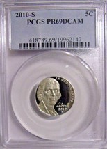 2010-S Jefferson Nickel-PCGS PR69 DCAM - $9.90