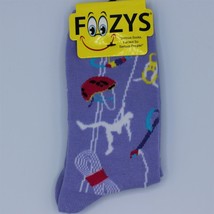 Rope Mountain Climbing Womens Socks Foozy Size 9-11 Purple - £5.30 GBP