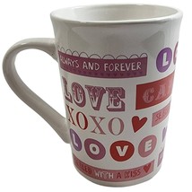 Love Always And Forever Candy Coffee Mug 15oz By Greenbrier Int&#39;l Valentines NEW - £10.48 GBP