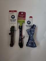Lot Of 3 Whisker City Easy-Release Kitten Collars Size 6-9&quot; New No Substitutions - £10.06 GBP
