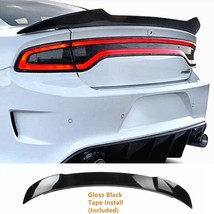 Glossy-black Hellcat Style SRT Rear Trunk Spoiler Wing For 2011-21 Dodge... - £66.88 GBP