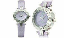 NEW Blumarine 3151LS Women&#39;s Essence Collection MOP Purple Strap Silver SS Watch - £34.19 GBP
