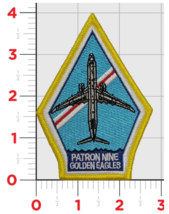 NAVY VP-9 GOLDEN EAGLES P-8 POSEIDON EMBROIDERED HOOK &amp; LOOP PATCH - £31.49 GBP