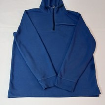 Banana Republic Men's Moisture Wicking 1/4 Zip Hoodie Blue Sweatshirt Size Large image 10