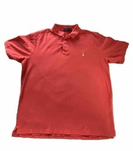 Polo Ralph Lauren Shirt Men&#39;s 3X LT  Short Sleeve Polo Orange Golf Casual - £13.89 GBP