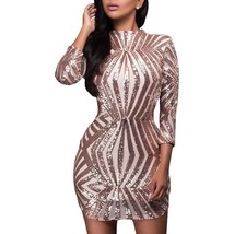 Sequin Detail Open Back Party Mini Dress - $20.79