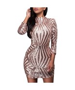 Sequin Detail Open Back Party Mini Dress - $383.44 MXN
