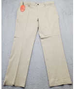 Greg Norman Golf Performance Pants Men&#39;s 33/30 Brown Stretch Waist Slash... - $34.46