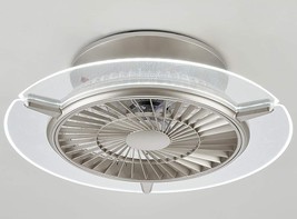 Bladeless Ceiling Fan with Lights,Reversible 22&#39;&#39; LED Remote Control 3-Color - £93.51 GBP