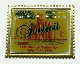 Detroit Illinois APWU American Postal Workers Union Hat Pin 1998 - $14.46
