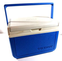 Vintage Blue Coleman Personal Cooler With White Flip Top Lid Model #5205 - $9.97