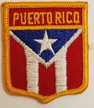 Vintage Puerto Rico 2&quot; x 2-3/8&quot; Embroidered Patch - £1.54 GBP