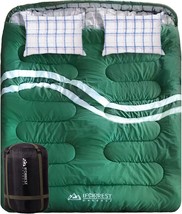 Iforrest Cotton Flannel Double Sleeping Bag For Adults - 2 Person Cold, Xxl. - £112.40 GBP
