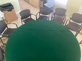 Velvet poker table cover fits 48&quot; ROUND TABLE - DWS/ BL BAG fs- custom made - $150.00