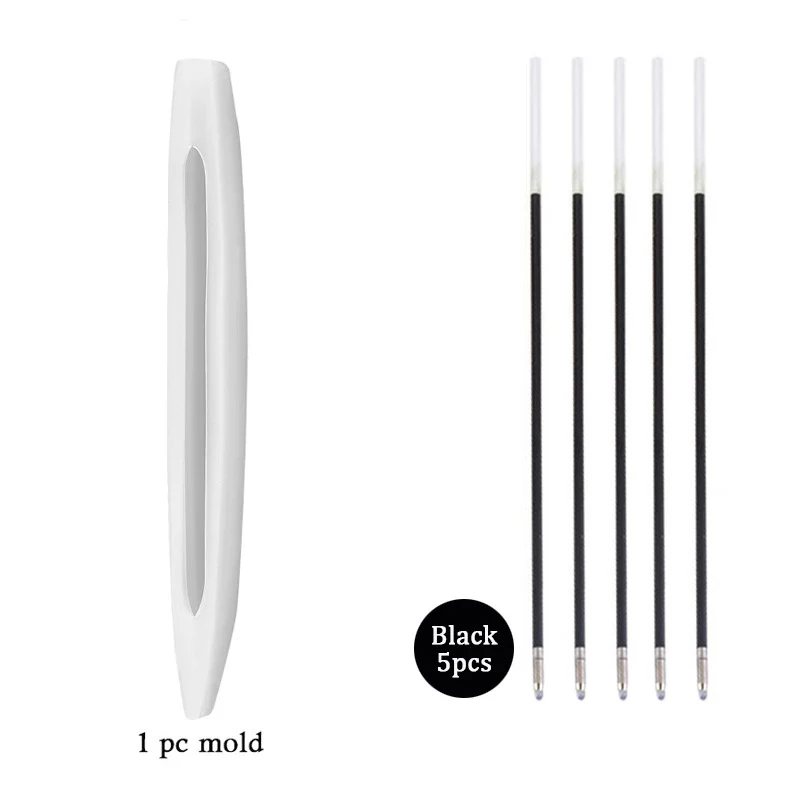 Transparent Pen Silicone Mould Set Dried Flower Resin Decorative -Bk5 Pen 2 - €3,91 EUR