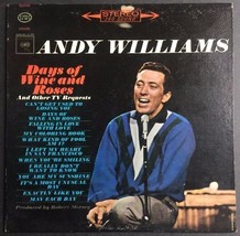 Andy Williams - Days Of Wine And Roses VINYL LP Columbia Records CS 8815 - £3.10 GBP