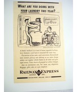 1941 Ad Railway Express Agency Send Your Laundry Home - $7.99