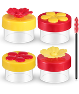 Hand Hummingbird Feeder 4 Pieces Window Flower Hummingbird Feeder Wild B... - $14.40 CAD