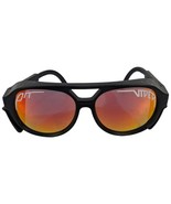 Pit Viper Plastic Aviator Pink Red Lens Sunglasses Black Goth Steam - $49.50