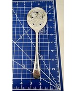 Vintage Silver-plated Serving Spoon with Acorn Design, Italy, Marked SB - $17.99 CAD