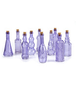 Darice Glass Bottles Purple 5 Inch, 1 Pack of 10 Piece (1 Set of 10 Asso... - $39.09