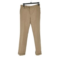 Ralph Lauren Sport Pants Womens 12 Camel Lined Cuffed Side Back Pocket EUC - £16.28 GBP