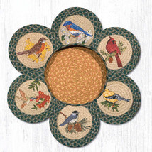 Earth Rugs TNB-365 Song Birds Trivets in a Basket 10&quot; x 10&quot; - £62.63 GBP