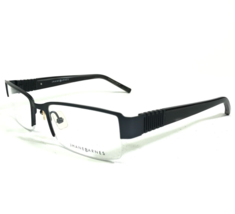 Jhane Barnes Eyeglasses Frames Expanse ST Navy Blue Rectangle Half Rim 51-19-130 - £36.35 GBP
