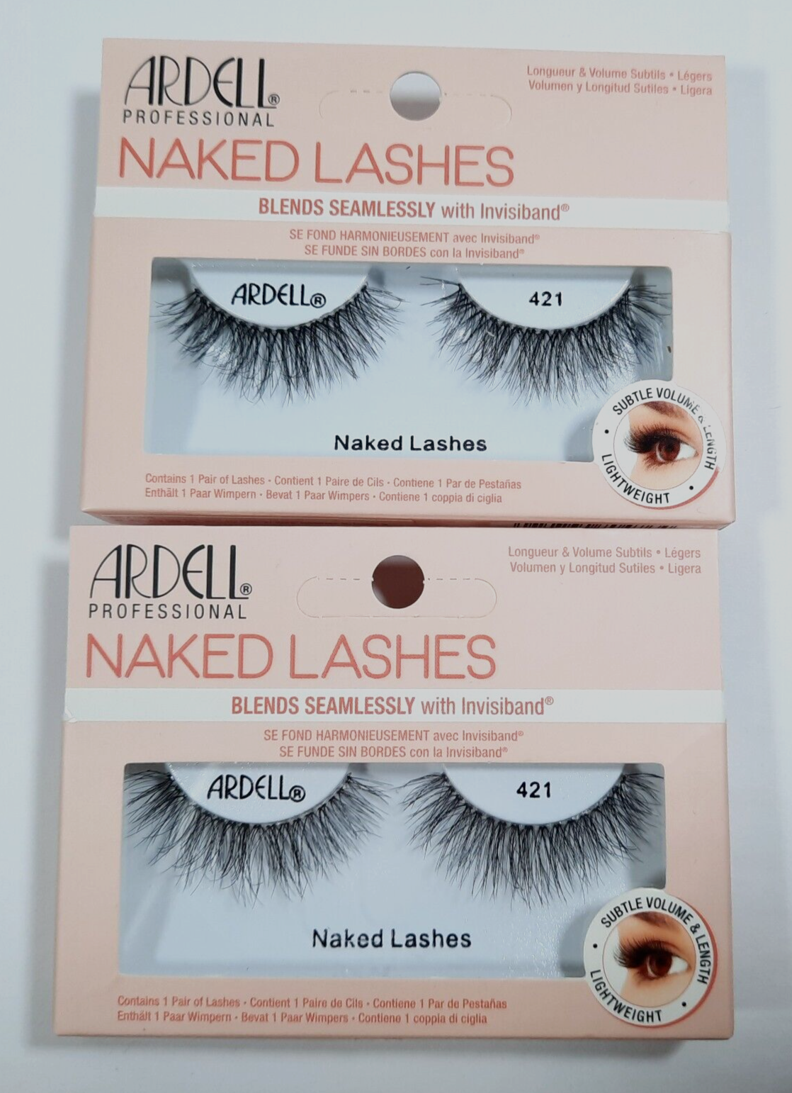 Primary image for Ardell Professional Naked Lashes 421 Blends Seamlessly With Invisiband Lot of 2