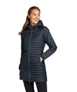 New Eddie Bauer Women&#39;s Microlight Traveler 650 Fill Down Parka Storm XL - $215.14 CAD