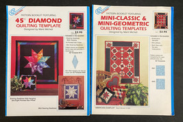 2 EZ Quilting Templates: 45 Diamond + Mini Classic and Mini Geometric Te... - £9.44 GBP