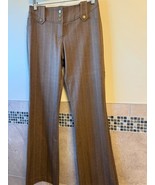 Cache Tobacco Brown Flared Leg Fashion Trousers SZ 6 USA VTG Y2K - $74.25