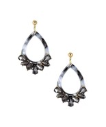 Acetate Rhinestone Teardrop Dangle Earring - $172.45 MXN