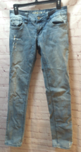 Hydraulic Jeans Riley Slouch Skinny  women 5/6 light wash distressed - $14.84