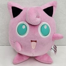 Tomy Pokémon Plush Jigglypuff Stuffed Toy 8&quot; Pink Officially Licensed 2017 - £9.89 GBP