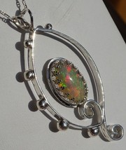 Insane Gorgeous Handmade Welo Opal Pendant Set In Sterling Silver All Colors 5ct - £257.05 GBP