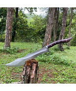Custom Handmade Carbon Steel Survival Machete Bowie Sword | Hunting | Ca... - $117.81