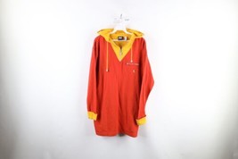 NOS Vtg 90s Streetwear Womens S Blank Color Block Baggy Fit Hoodie Sweatshirt - £47.44 GBP