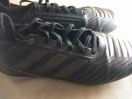 Men Shoes Adidas Size 4 UK Synthetic Black Shoes - £14.16 GBP