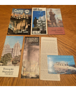Utah Travel Maps Brochure Pamphlets Temple Square Joseph Smith 1970s Vin... - €24,17 EUR