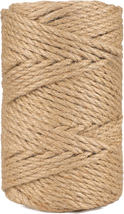 5MM Jute Rope,164Feet Strong and Heavy Duty Jute Twine, Brown Decoration Hemp Tw - £12.96 GBP