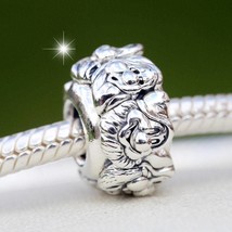 925 Sterling Silver Disney The Seven Dwarfs All Around Spacer Charm Moments  - £14.75 GBP