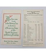 Cachet Craft Cover Christmas Ad Order Sheet Millburn NJ Philatelic Ephemera - $10.51 CAD