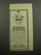 1955 Brooks Brothers Men&#39;s Evening Shirt Ad - Lightweight and cool - £14.60 GBP